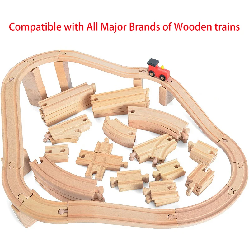 Children-s-Wooden-Bulk-Track-Train-Set-Classic-Toys-Multi-Race-Railway-Play-Wooden-Track-Overpass-3