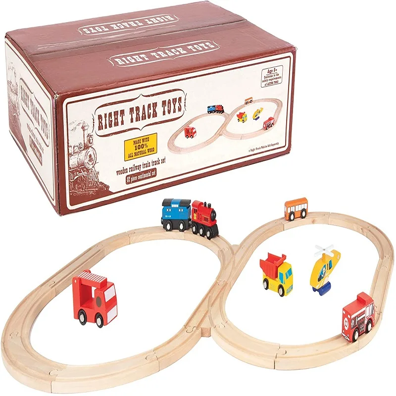 Children-s-Wooden-Bulk-Track-Train-Set-Classic-Toys-Multi-Race-Railway-Play-Wooden-Track-Overpass-5